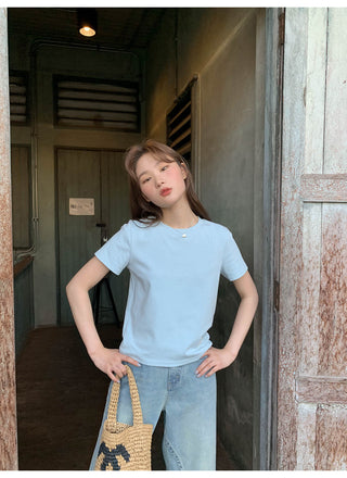 Letter shoulder tee