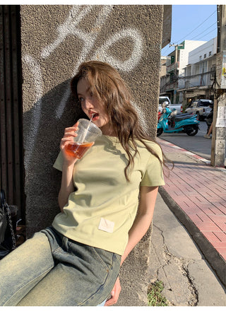 Letter shoulder tee