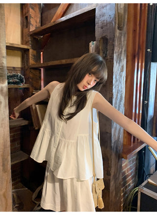 Doll shirt culottes set