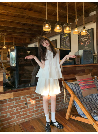 Doll shirt culottes set