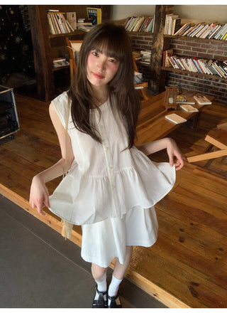 Doll shirt culottes set