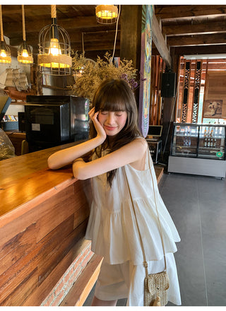 Doll shirt culottes set