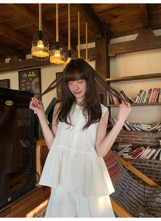 Doll shirt culottes set