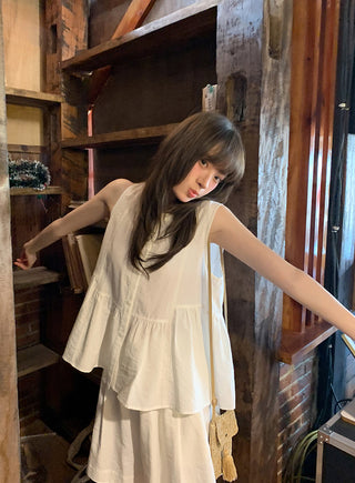 Doll shirt culottes set