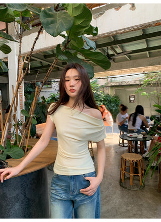 Swing collar slim tee