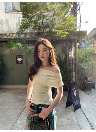 Swing collar slim tee