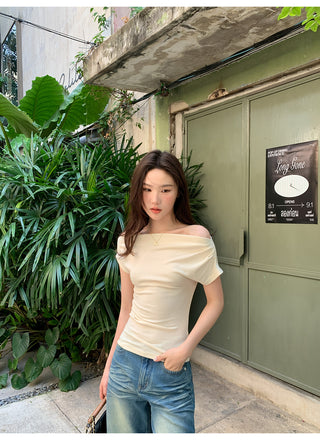 Swing collar slim tee