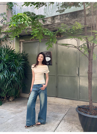 Swing collar slim tee