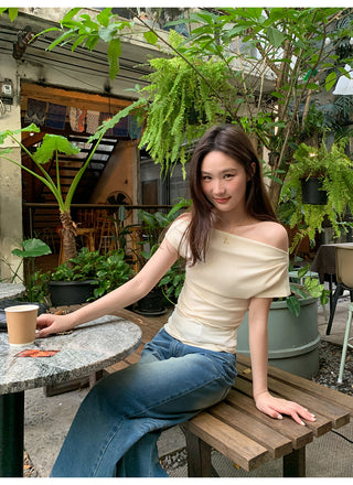 Swing collar slim tee