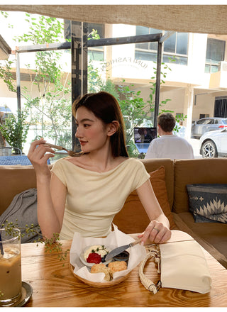 Swing collar slim tee