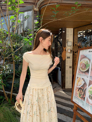 Swing collar slim tee
