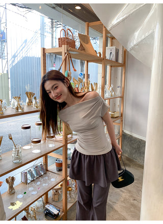 Swing collar slim tee