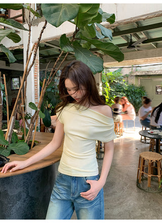 Swing collar slim tee