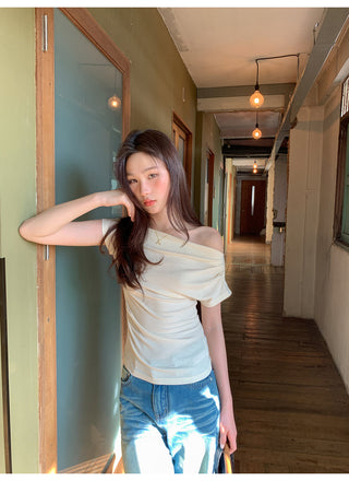 Swing collar slim tee