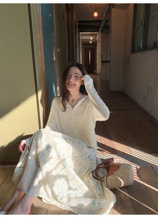 Embroidered A-line skirt