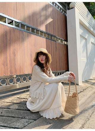 French lace A-line dress