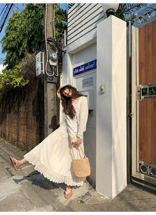 French lace A-line dress