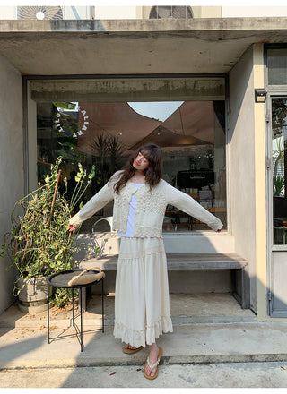 French lace A-line dress