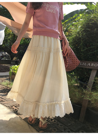 French lace A-line dress