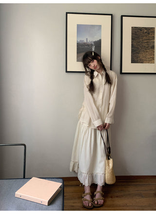 French lace A-line dress