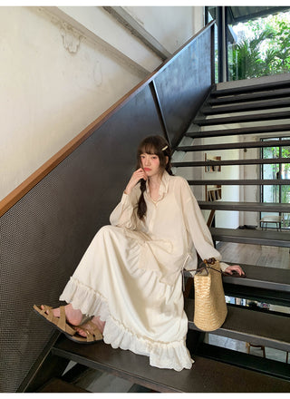 French lace A-line dress