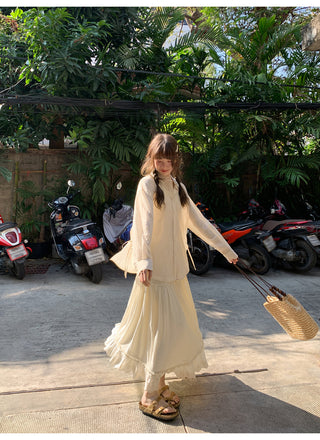 Sheer lace shirt