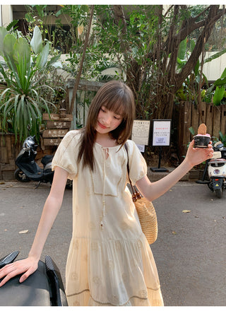 Bohemian embroidered dress