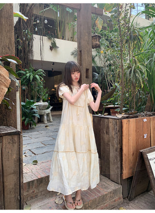 Bohemian embroidered dress