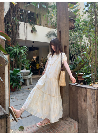Bohemian embroidered dress