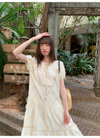 Bohemian embroidered dress