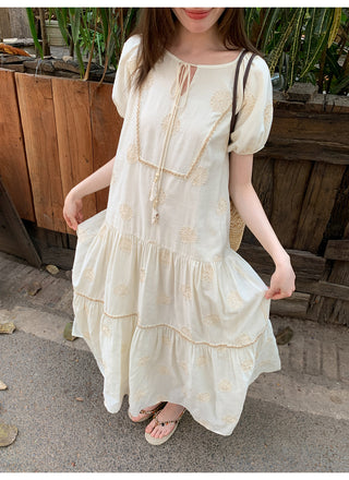 Bohemian embroidered dress