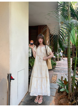 Bohemian embroidered dress