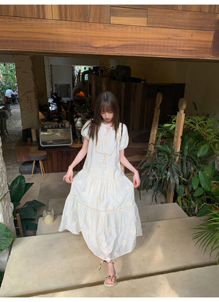 Bohemian embroidered dress