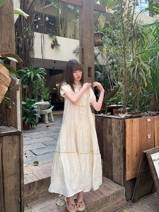 Bohemian embroidered dress