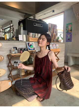 Plaid bandage top