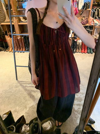 Plaid bandage top