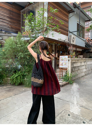 Plaid bandage top