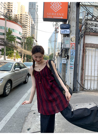 Plaid bandage top