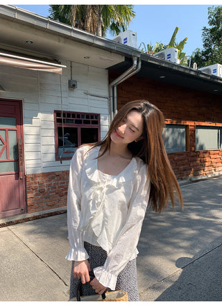 Ruffle two-piece top