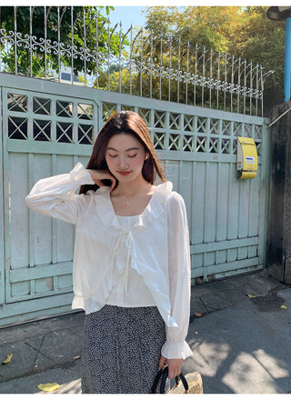Ruffle two-piece top