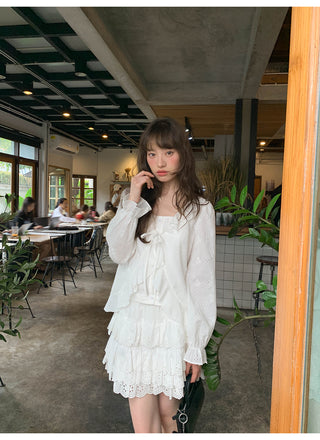 Ruffle two-piece top
