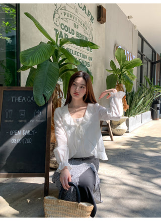 Ruffle two-piece top