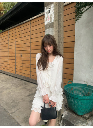 Ruffle two-piece top