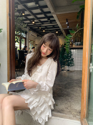 Ruffle two-piece top