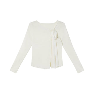 V-neck knit top