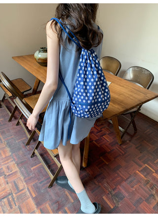 Drawstring vest dress
