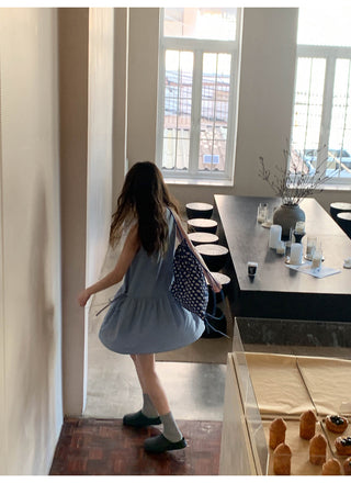 Drawstring vest dress
