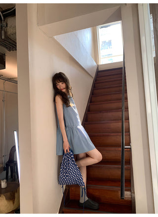 Drawstring vest dress