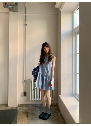 Drawstring vest dress