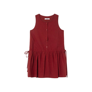 Drawstring vest dress